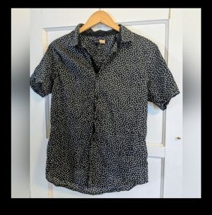 John Varvatos Luxe Black and White Casual Shirt